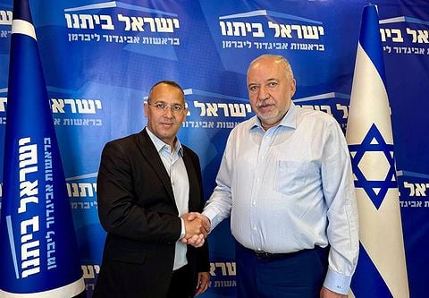 אביגדור ליברמן ושרון שרעבי