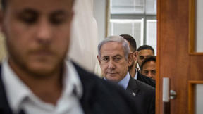 ראש הממשלה בנימין נתניהו בבית המשפט המחוזי בירושלים, יולי 2023