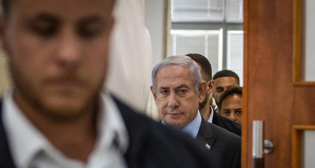 ראש הממשלה בנימין נתניהו בבית המשפט המחוזי בירושלים, יולי 2023