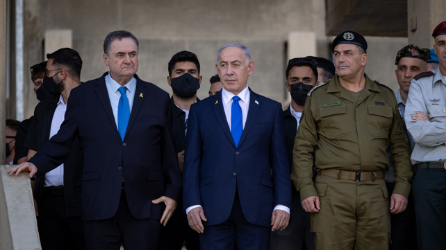 הרמטכ"ל זמיר, רה"מ נתניהו ושר הביטחון כ"ץ