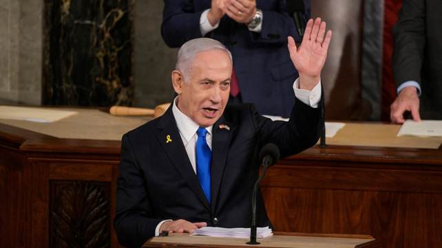 בנימין נתניהו נואם בקונגרס האמריקני