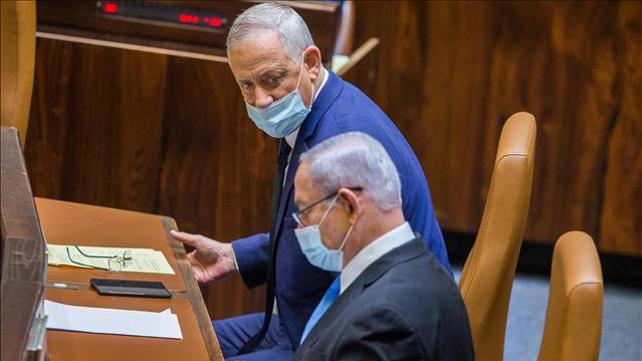 רה"מ בנימין נתניהו ובני גנץ במליאת הכנסת, 24.08.20 