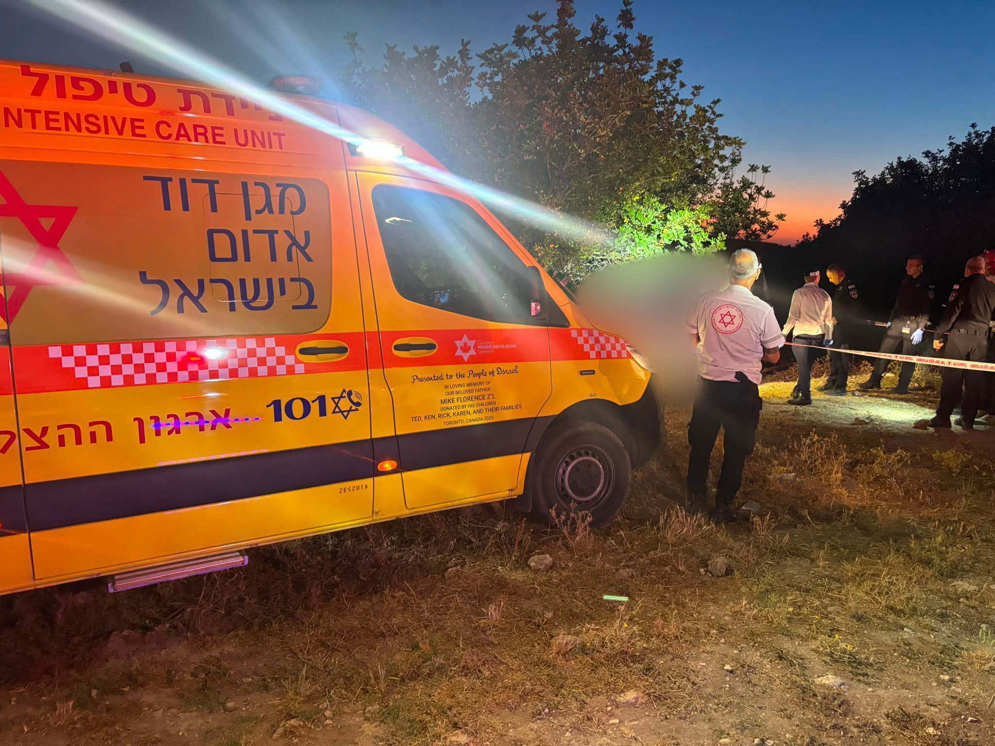 הזירה שבה אותרו בני זוג ללא רוח חיים במועצה האזורית גזר