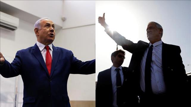 בנימין נתניהו ובני גנץ