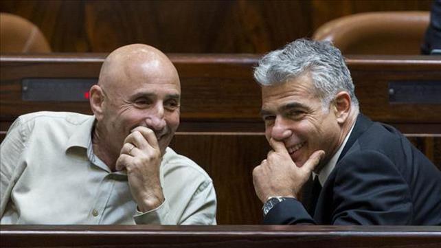 יאיר לפיד ועפר שלח, 03.12.14