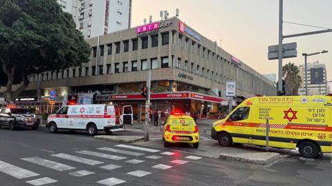 זירת הדקירה בתל אביב, 07.11.25