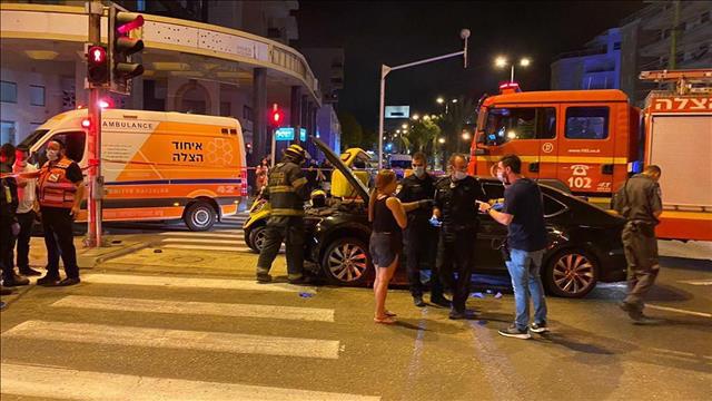 זירת האירוע בקריית אתא 10.10