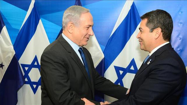 רה"מ נתניהו משוחח עם נשיא הונדורס, ברזיל 2019
