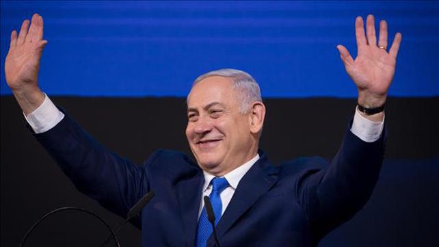 בנימין נתניהו בנאום הניצחון בבחירות