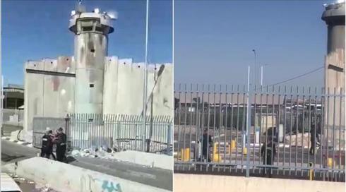 חשד לניסיון פיגוע: פלסטיני התקרב למעבר קלנדיה עם סכין ונעצר