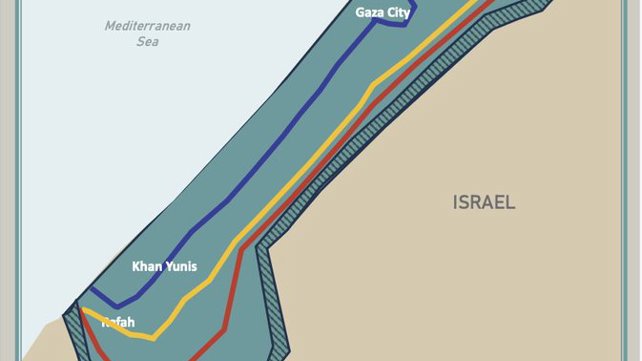 מפת תוכנית טראמפ לסיום המלחמה