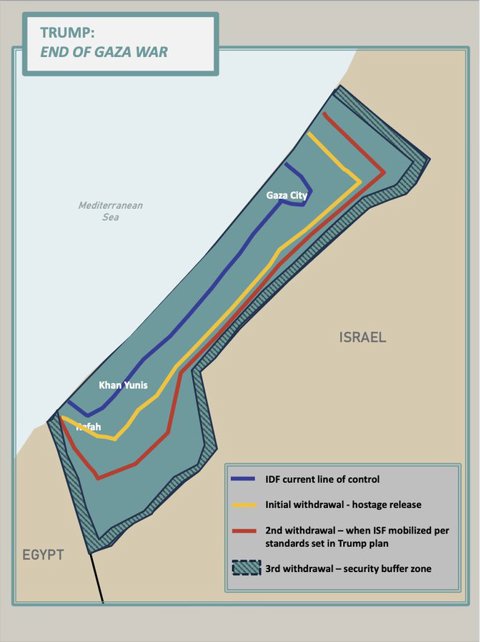 מפת תוכנית טראמפ לסיום המלחמה