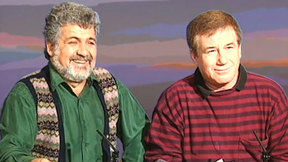 אהוד מנור ויוסי אלפי. 1992