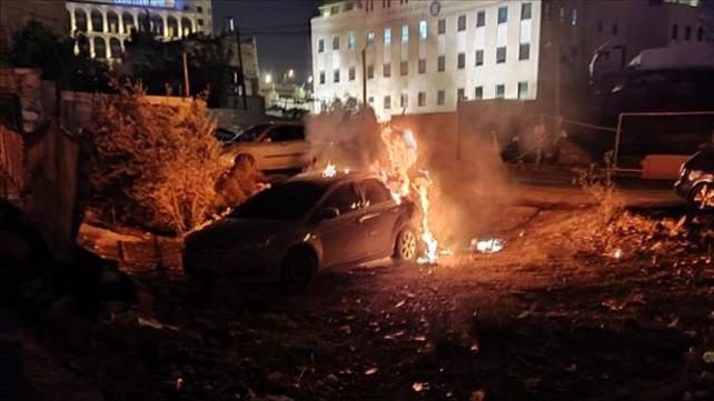 הצתת כלי רכב של תושב יהודי בשייח' ג'ראח, 12.12.21