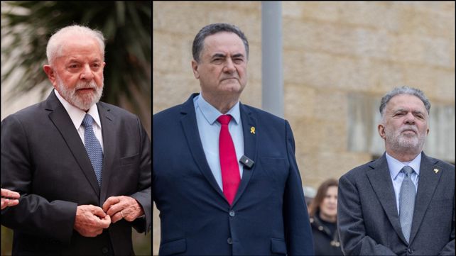 שגריר ברזיל בישראל, שר החוץ כ"ץ ונשיא ברזיל דה סילבה