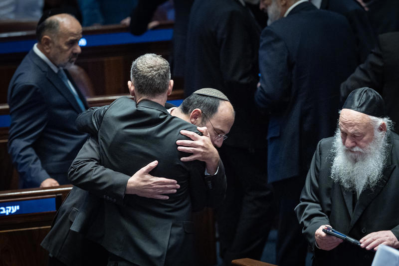 שמחה רוטמן ויריב לוין בכנסת, יולי 2026