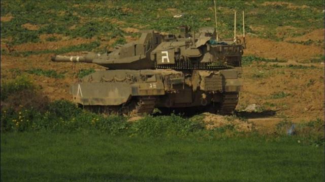 טנק בגבול רצועת עזה 08.03.23