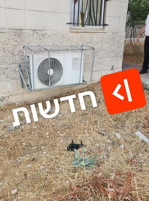 הרחפן שנפל סמוך לביתו של בן גביר. צילום:.