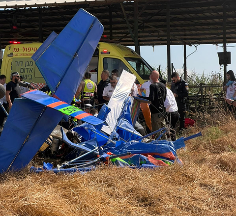 התרסקות מטוס קל בעמק יזרעאל