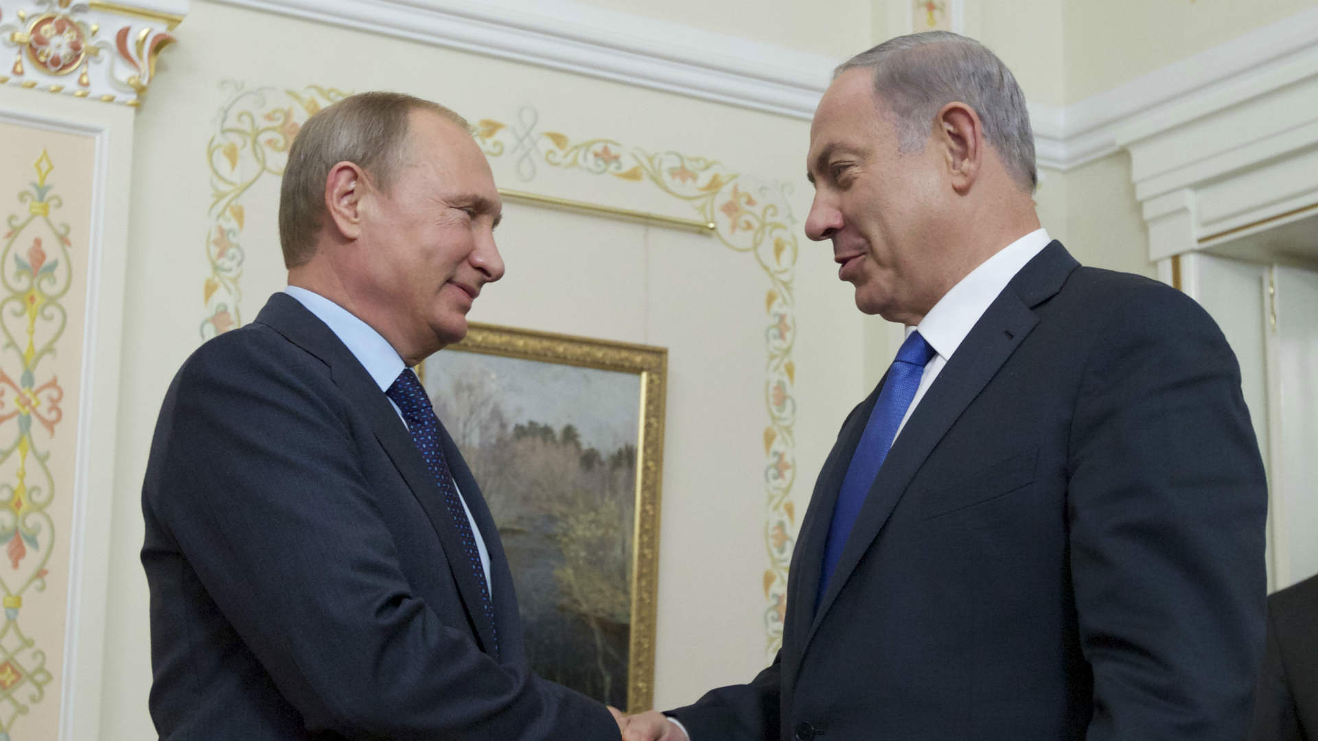 נתניהו ופוטין בפגישה במוסקבה, 2015