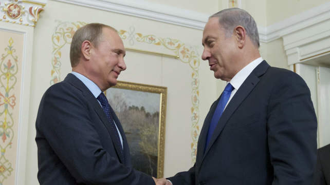 נתניהו ופוטין בפגישה במוסקבה, 2015