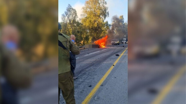 פגיעה ישירה ברכב ברמת הגולן