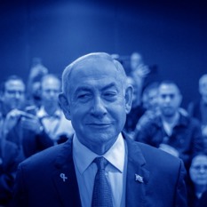 יום ראשון לעדות נתניהו ריבוע
