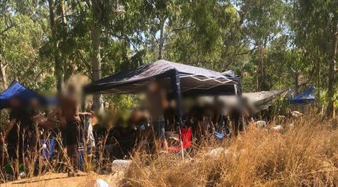 ללא מסיכות: המשטרה חשפה מסיבת טבע ביער בן שמן