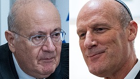 עו"ד מיכאל ראבילו ושופט העליון בדימוס יוסף אלרון