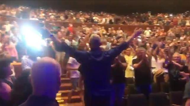 בני גנץ, בהופעה של שלמה ארצי בהיכל התרבות בתל אביב, 20.09.19
