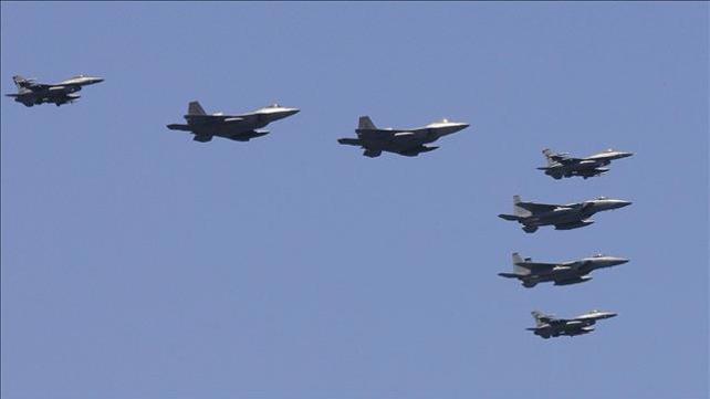 מטוסי F-22 של חיל האוויר האמריקני