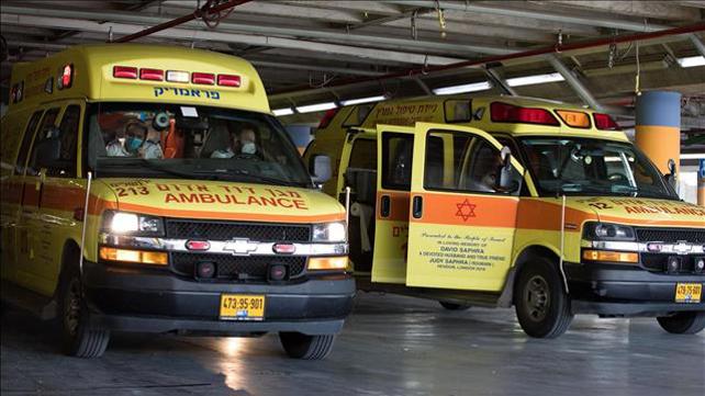 אמבולנס מד"א, בית החולים שערי צדק בירושלים 30.4.20