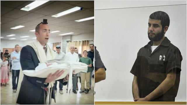 המחבל עבד אל-חכים עאסי ברצח את הרב איתמר בן גל בצומת אריאל בפברואר 2018