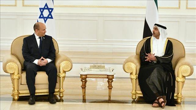 רה"מ בנט ושר החוץ של איחוד האמירויות, שייח' עבדאללה בן זאיד - 12.12.21