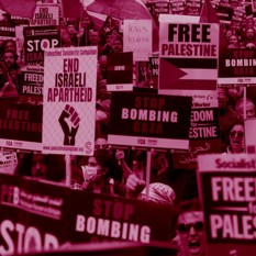 Palestinian demonstration in London