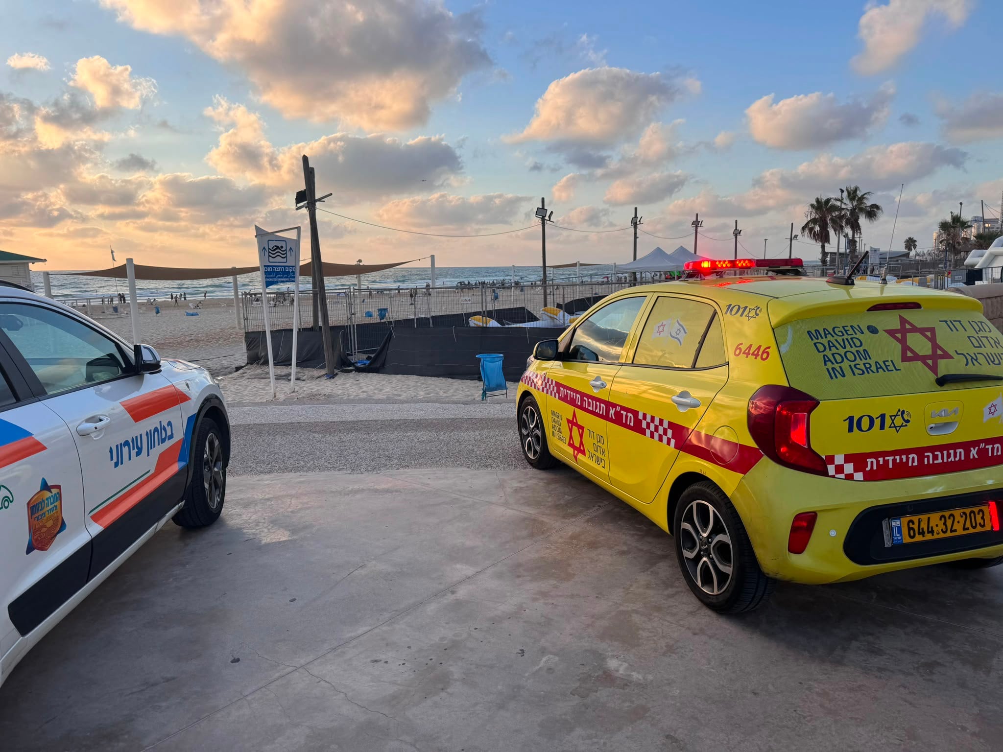 גבר כבן 25 טבע למוות בחוף בראשון לציון
