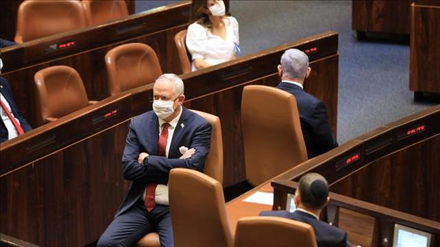 גנץ ונתניהו בהשבעת הכנסת ה-24