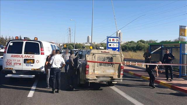 זירת פיגוע הדקירה בצומת מכבים, 25.09.19