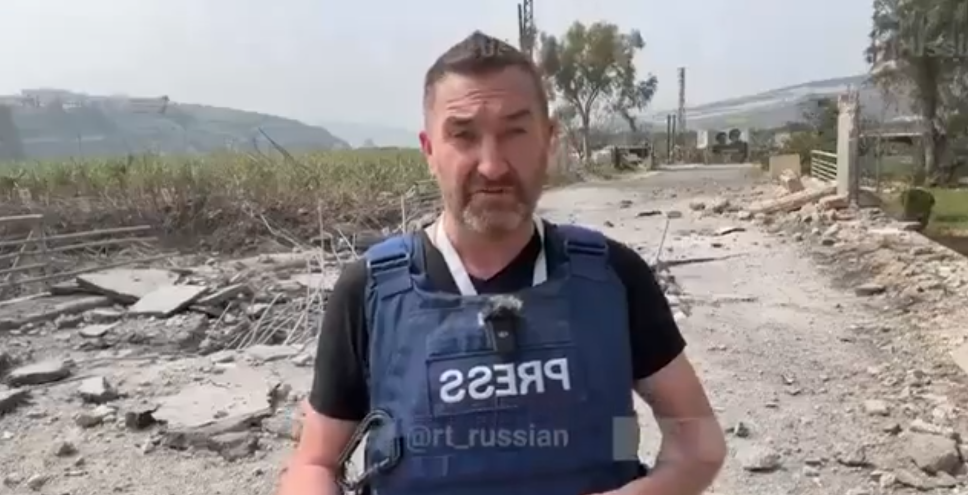 עיתונאי רוסי נפגע בתקיפת צה"ל בלבנון