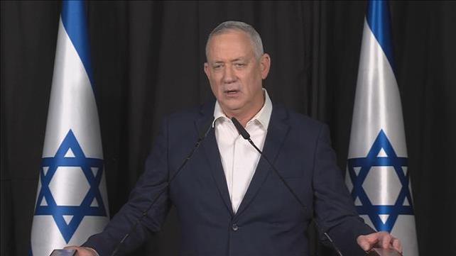 בני גנץ בהצהרה, 31.03