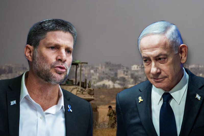 בנימין נתניהו ובצלאל סמוטריץ'