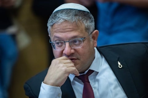 השר לביטחון לאומי איתמר בן גביר