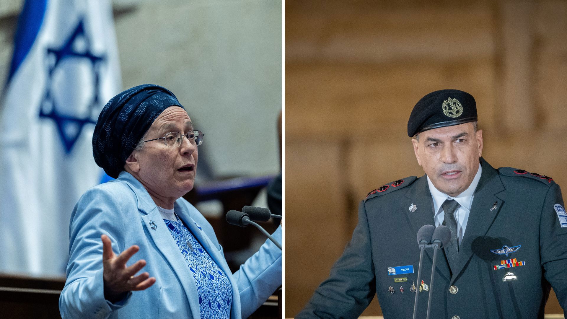 הרמטכ"ל אייל זמיר והשרה אורית סטרוק