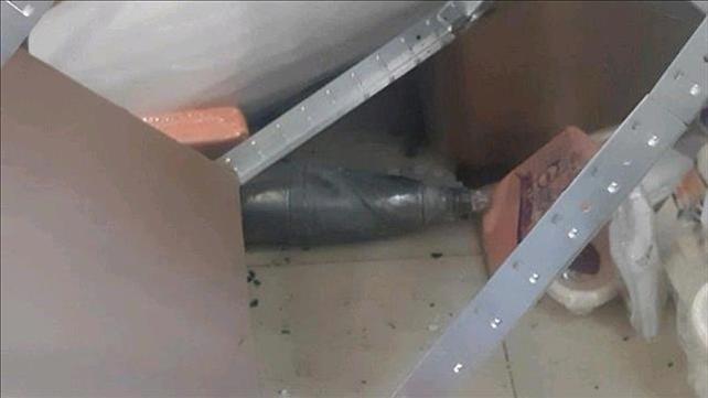 פגז שנפל ביישוב במועצה האזורית אשכול, נובמבר 2019