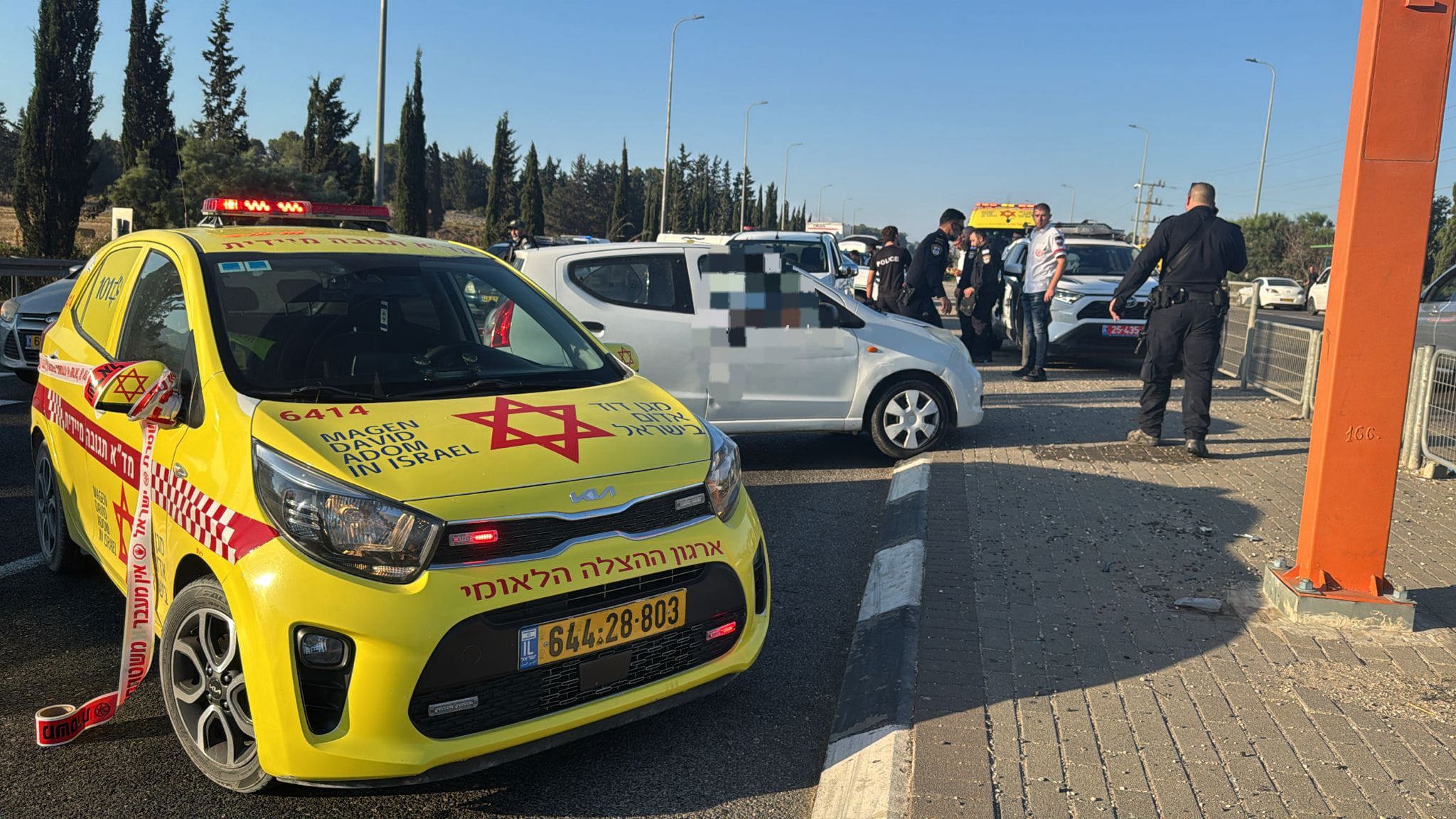 זירת ירי בכביש 70