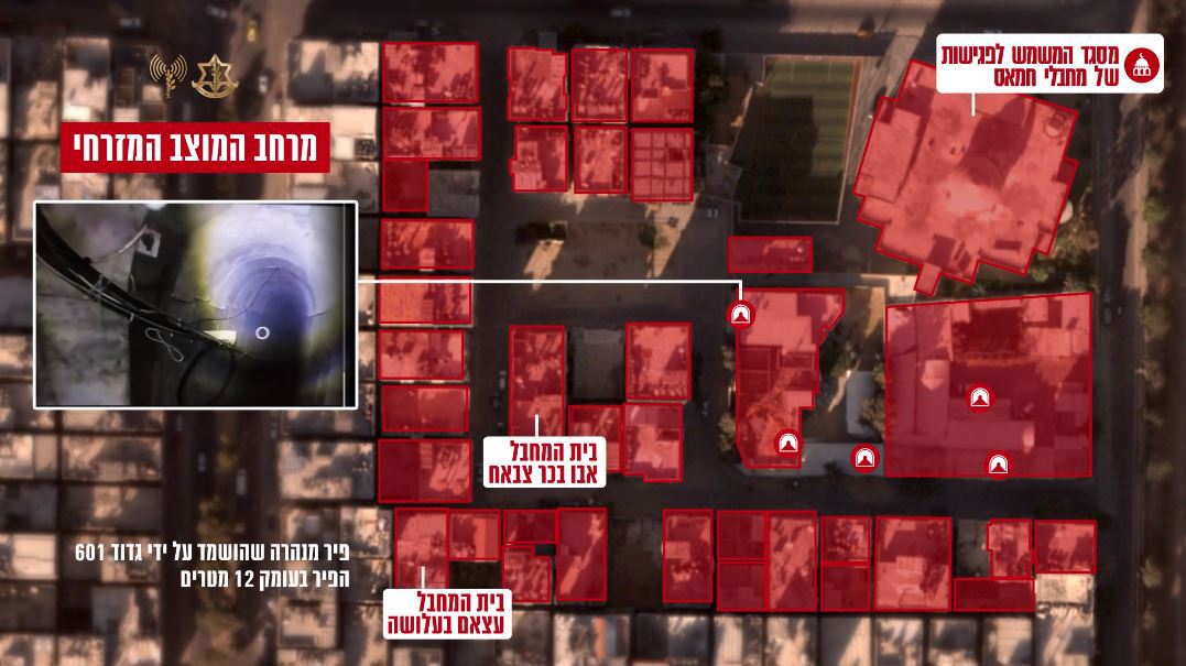 הפירים במרחב המוצב המזרחי בעזה