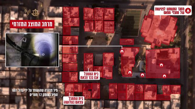 הפירים במרחב המוצב המזרחי בעזה