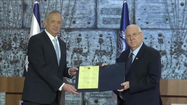 הנשיא ריבלין מעניק לבני גנץ את המנדט להרכבת הממשלה 16.03.20