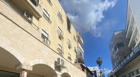 5 נפגעים בשריפה בבניין מגורים בפרדס חנה