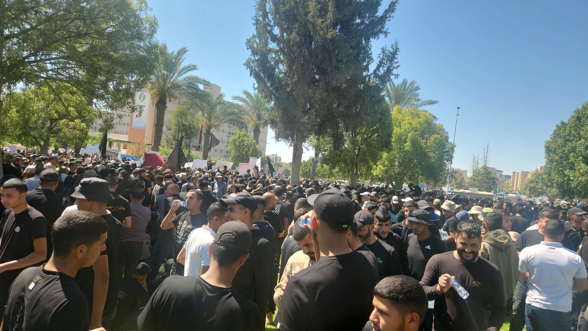 הפגנה של המגזר הבדואי בבאר שבע